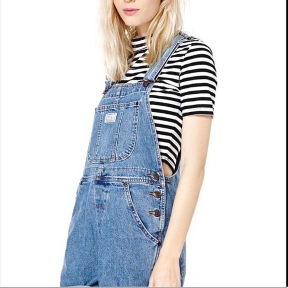 80s overalls shorts